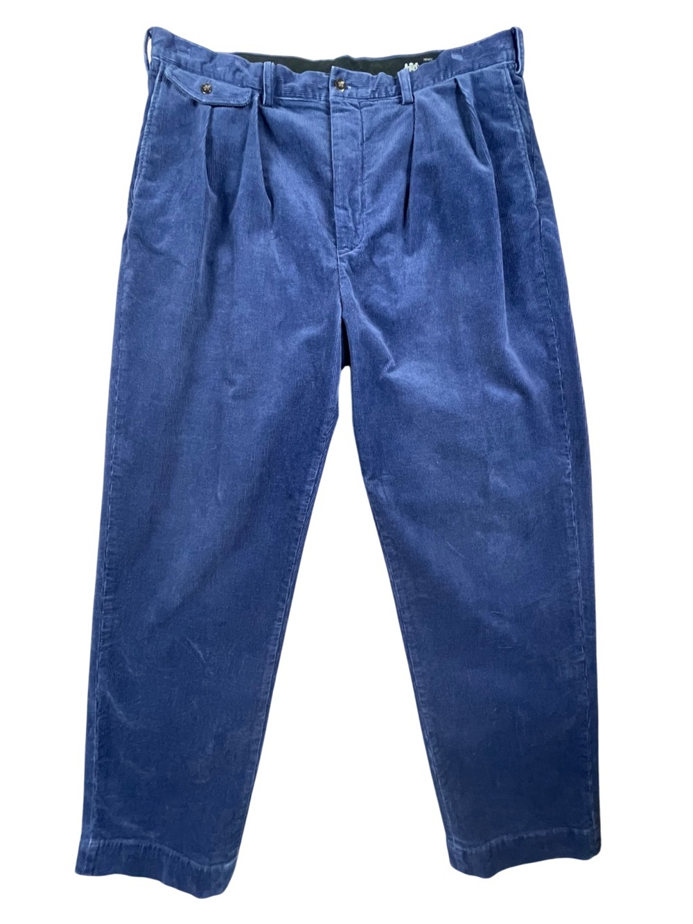 Polo RL & Co Navy Blue Relaxed Fit Preppy Academia Old Money Corduroy Pants  38*